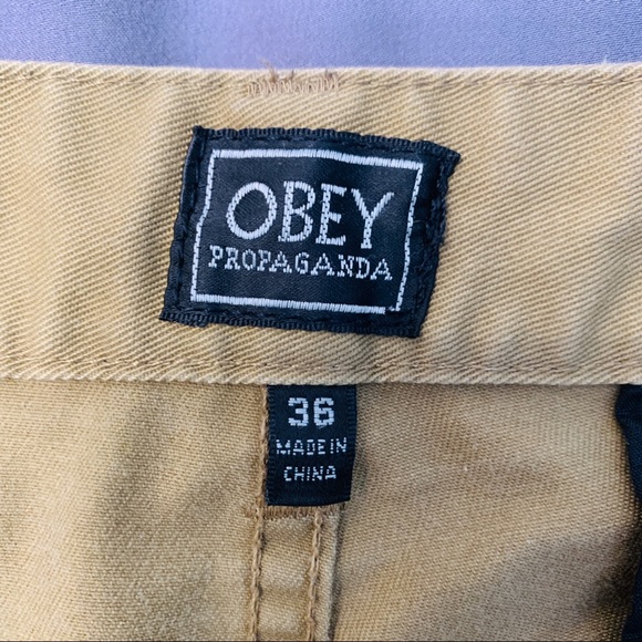OBEY Propaganda Tan Straight-fit Jeans - Picture 2 of 3
